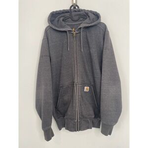 Carhartt Full Zip Hoodie Original Fit Grey Small